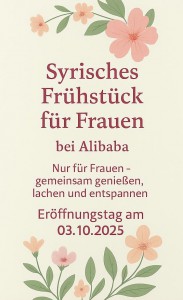Syrisches Frühstück für Frauen am 03.10.2025